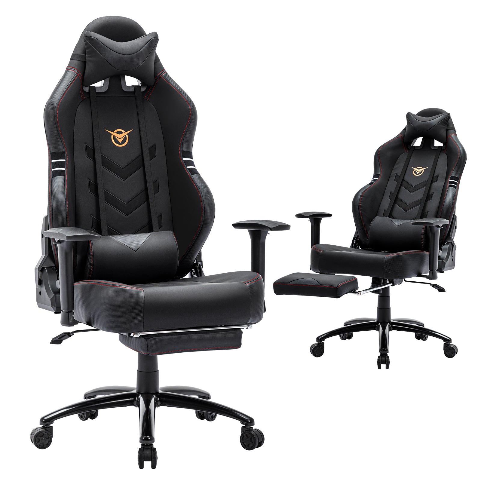 Big and Tall Gaming Chair 350lbs-Racing Computer Gamer Chair, Ergonomic High Back PC Chair with Wide Seat