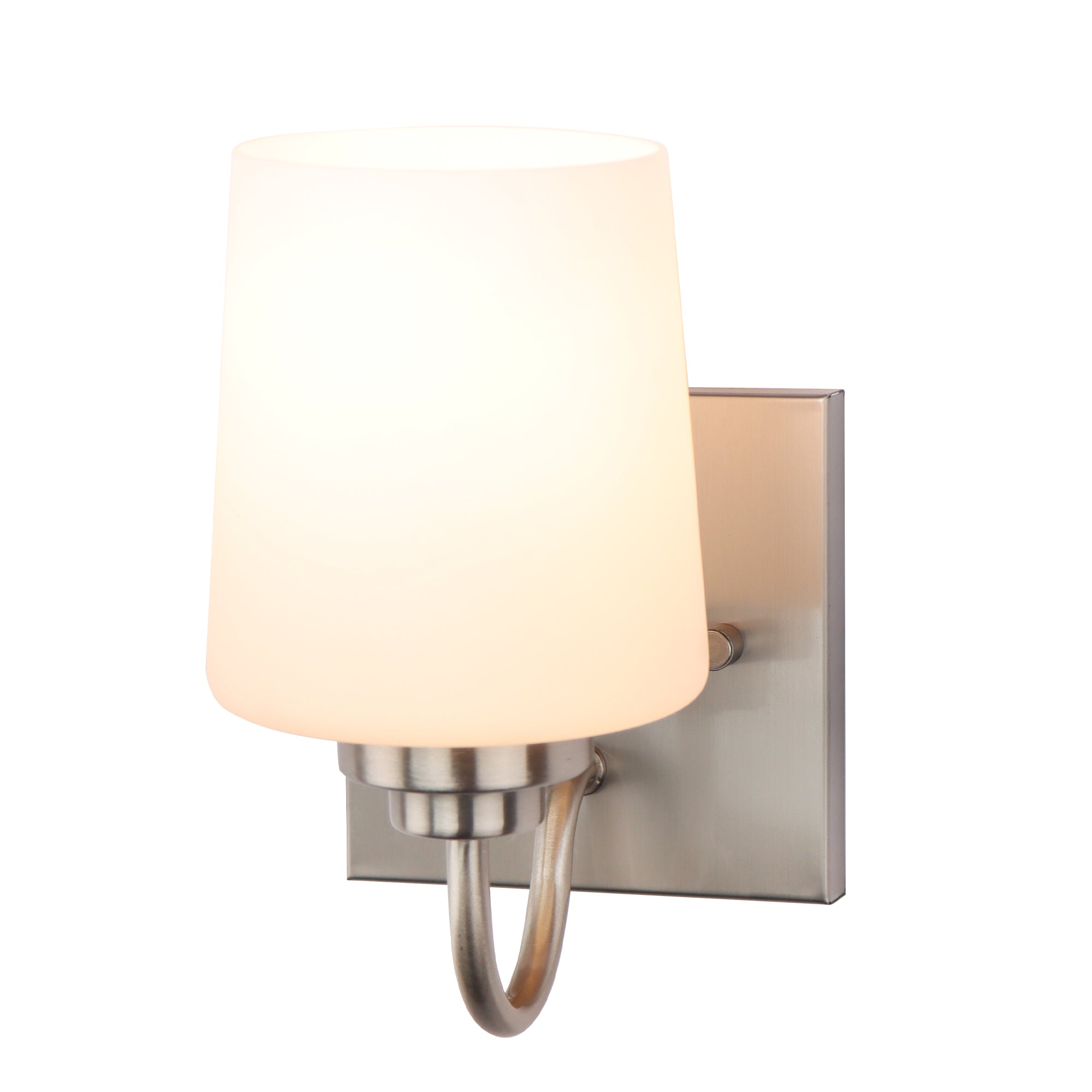 LMLMD Bathroom Vanity Light Fixture, 1 Light Modern Gold Vanity Lighting Fixture, Lighting Fixture Over Mirror, Wall Sconce with Frosted Glass for Hallway, Bedroom with E26 Socket