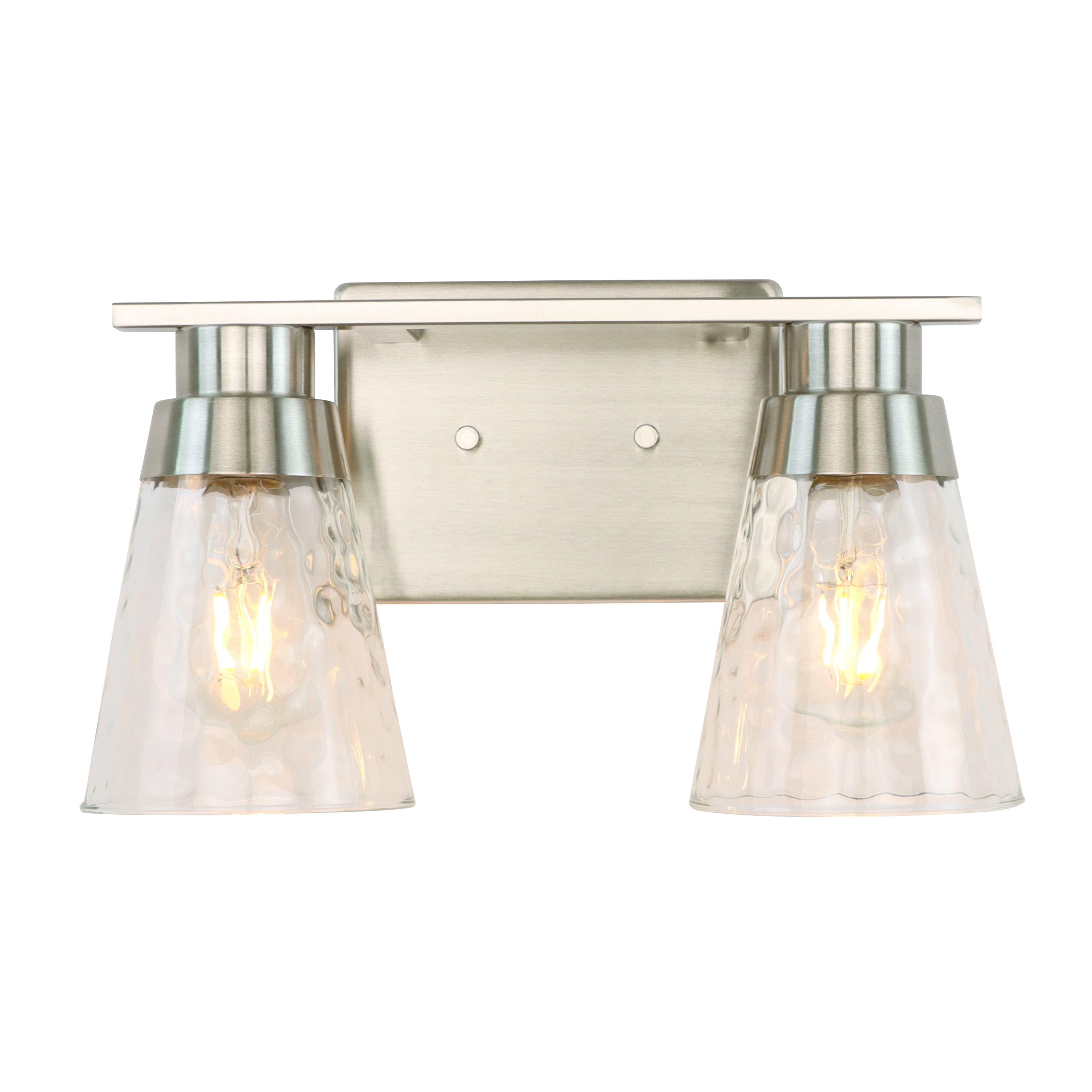 LMLMD Modern Gold Vanity Lighting Fixture, 2 Lights Above Mirror, Frosted Glass Wall Sconce for Bathroom, Hallway, Bedroom with E26 Socket