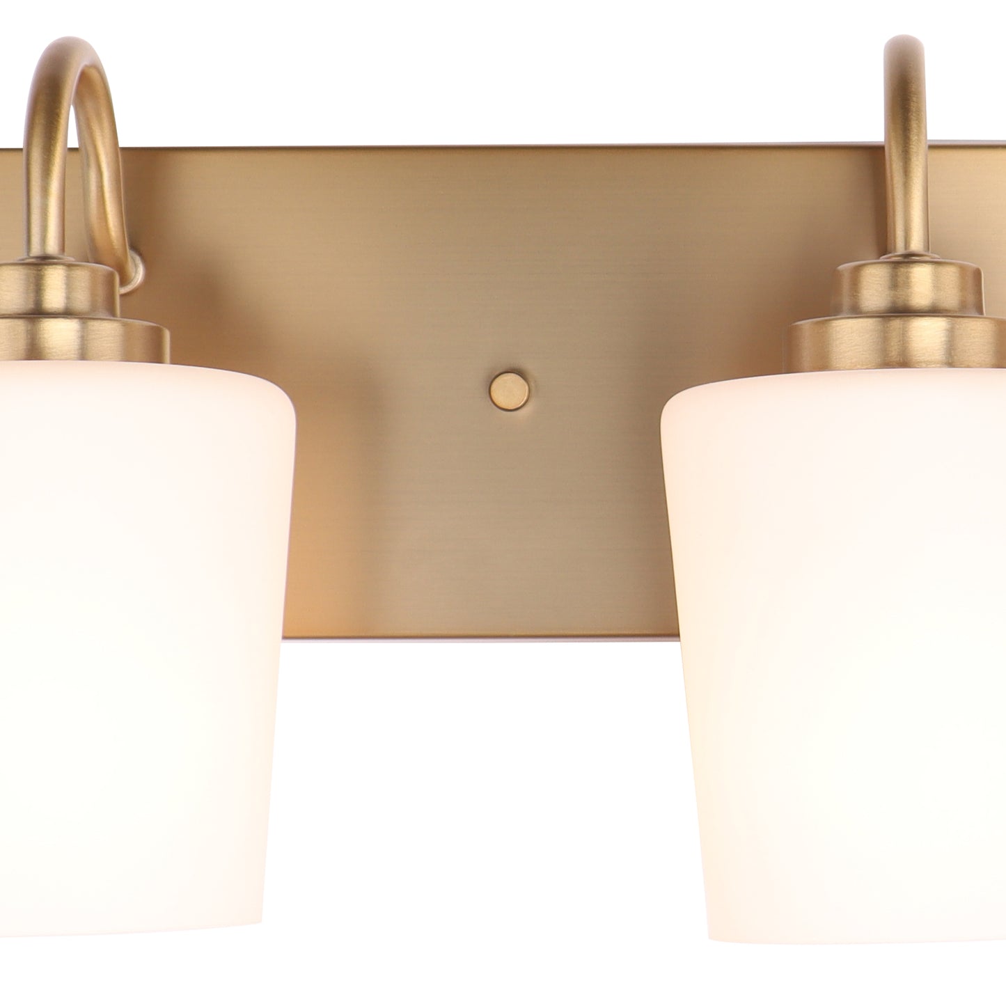 Modern Gold Vanity Lighting Fixture, Mirror 4 Lights, Wall Sconce with Frosted Glass for Bathroom, Hallway, Bedroom with E26 Socket