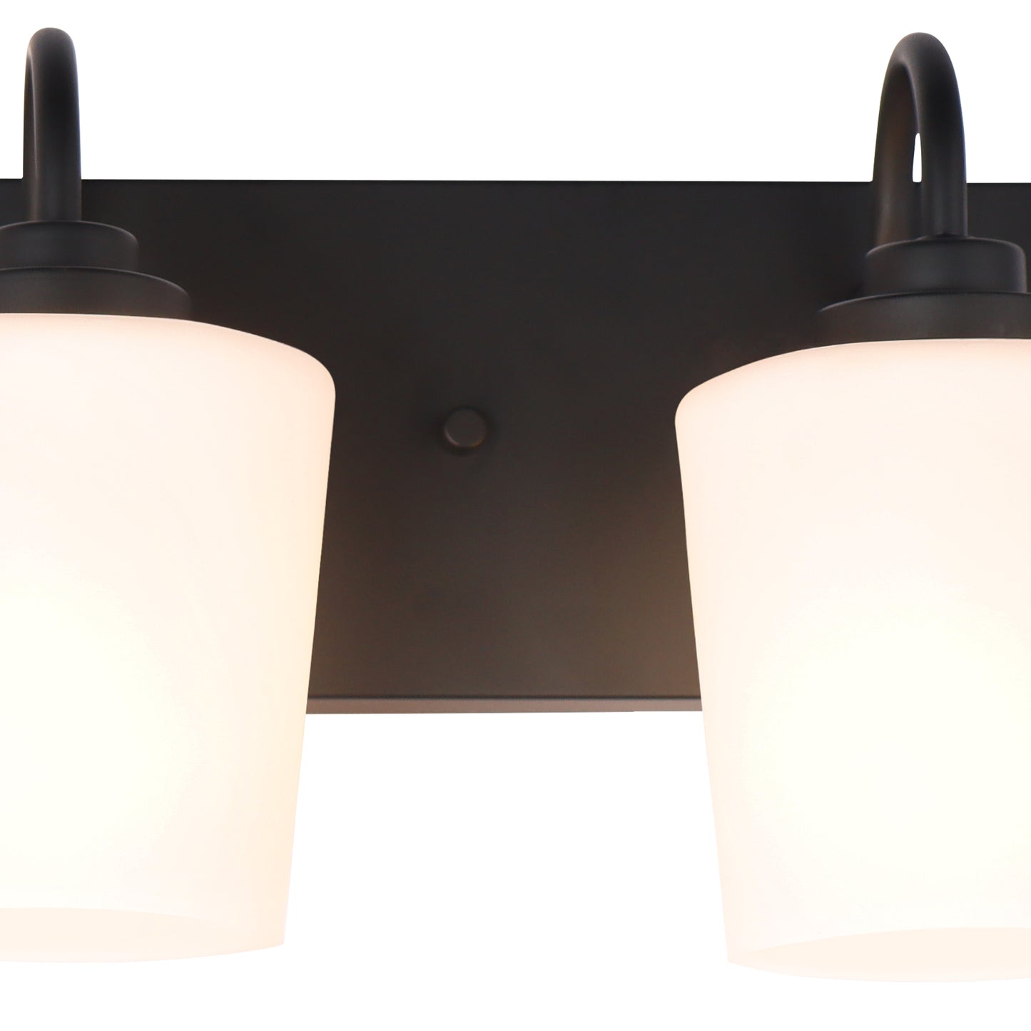 Modern Gold Vanity Lighting Fixture, Mirror 4 Lights, Wall Sconce with Frosted Glass for Bathroom, Hallway, Bedroom with E26 Socket