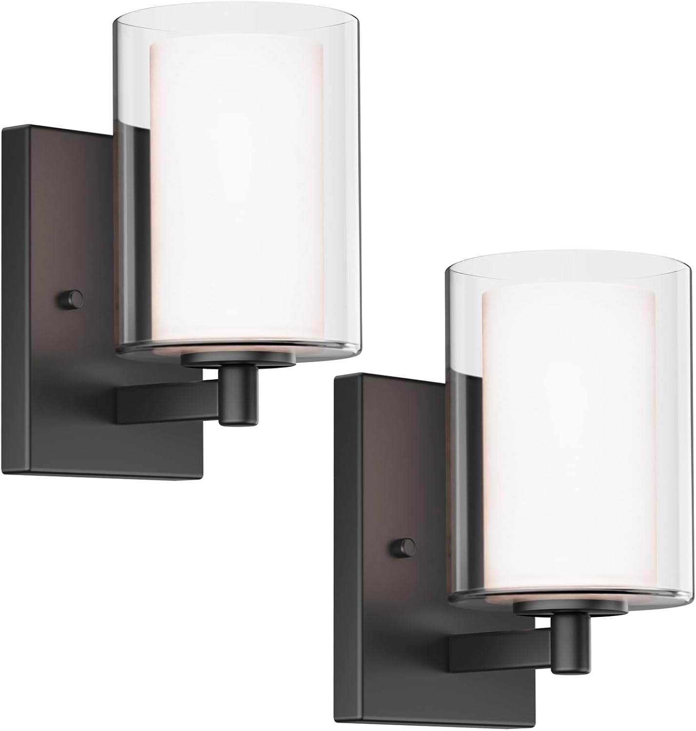 Bathroom Vanity Light Fixture, 1 Light Modern Gold Vanity Lighting fixtures, Lighting Fixtures Over Mirror, Wall Lamp with Clear Glass for, Hallway, Bedroom with E26 Socket