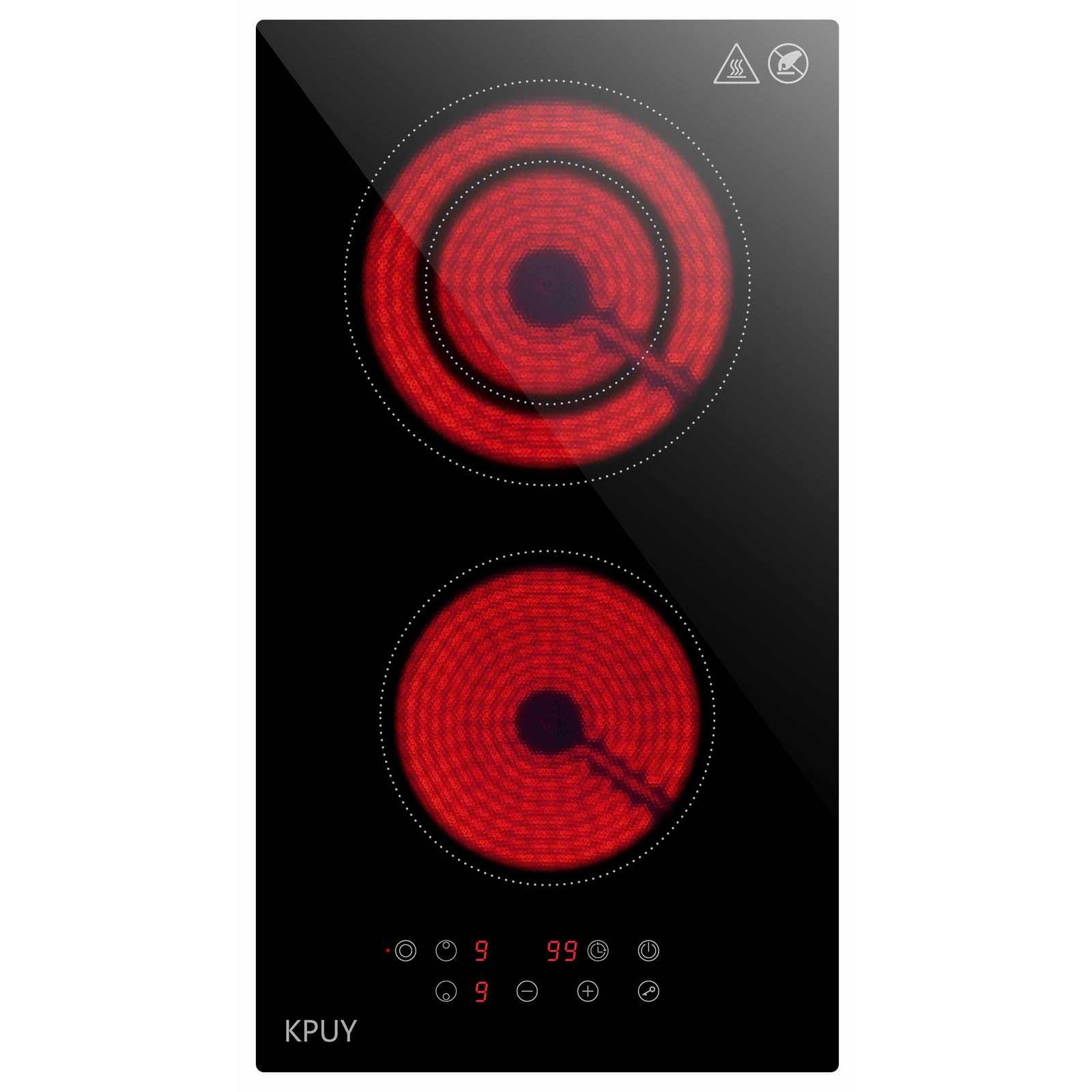 Burner Electric Cooktop