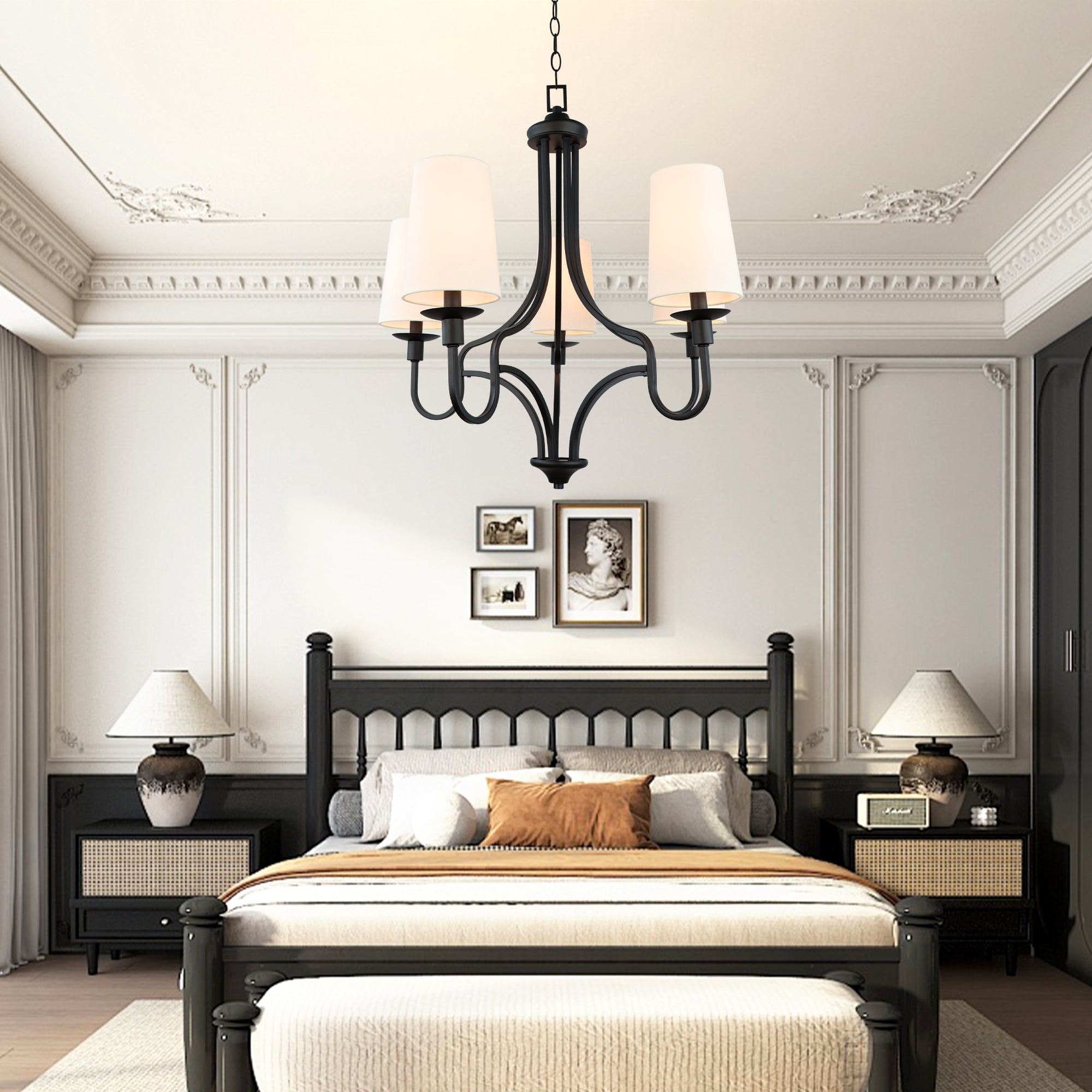 LMLMD Vintage Minimalist Ceiling Light for Home Decoration and Lighting, Home Lights, Gold and Black