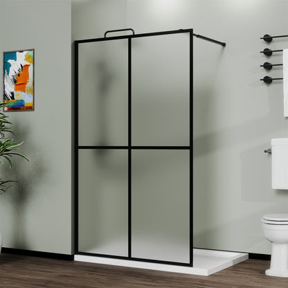 Goodyo 34" X 72" Shower Screen Door Frost Tempered Glass