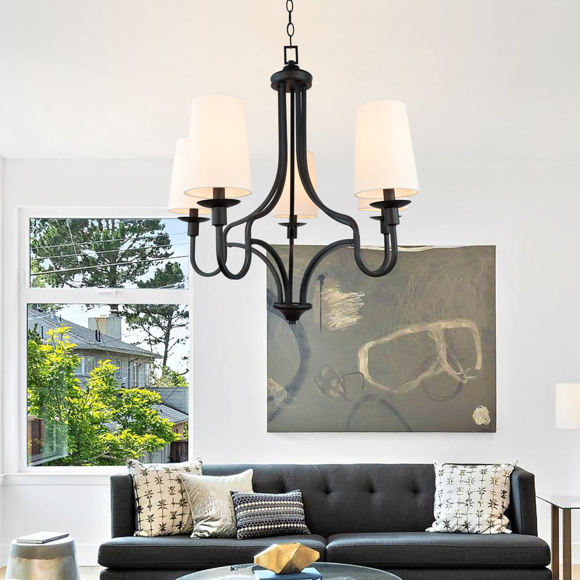 LMLMD Vintage Minimalist Ceiling Light for Home Decoration and Lighting, Home Lights, Gold and Black