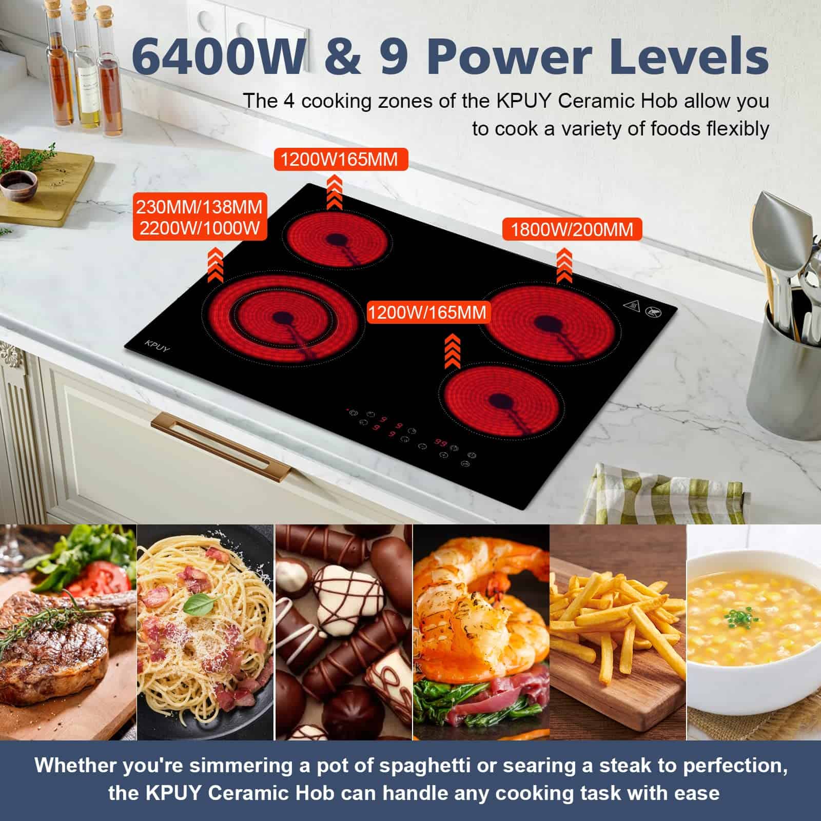 KPUY 4 Burner Electric Cooktop