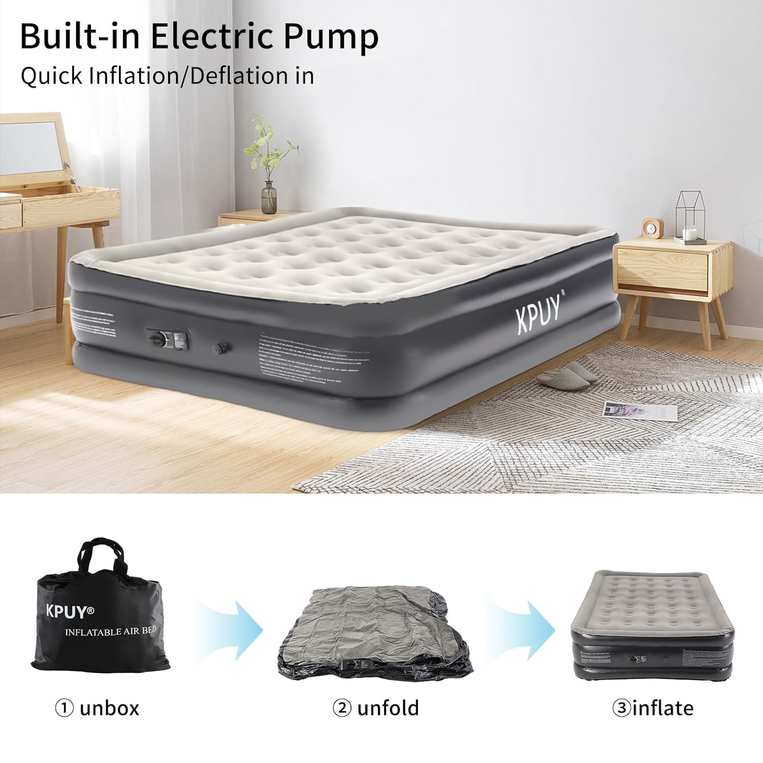 KPUY Camping Air Bed – King Size