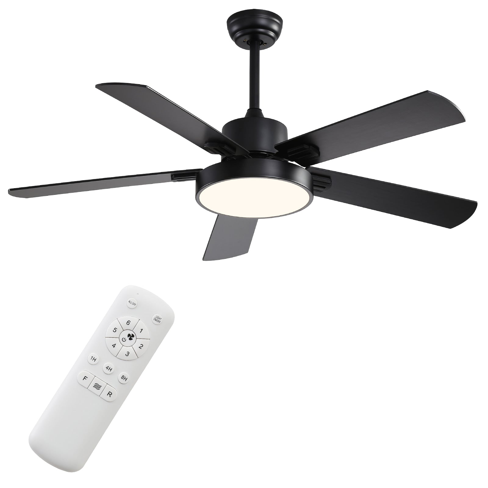 KPUY Ceiling Fan with Lights and Remote