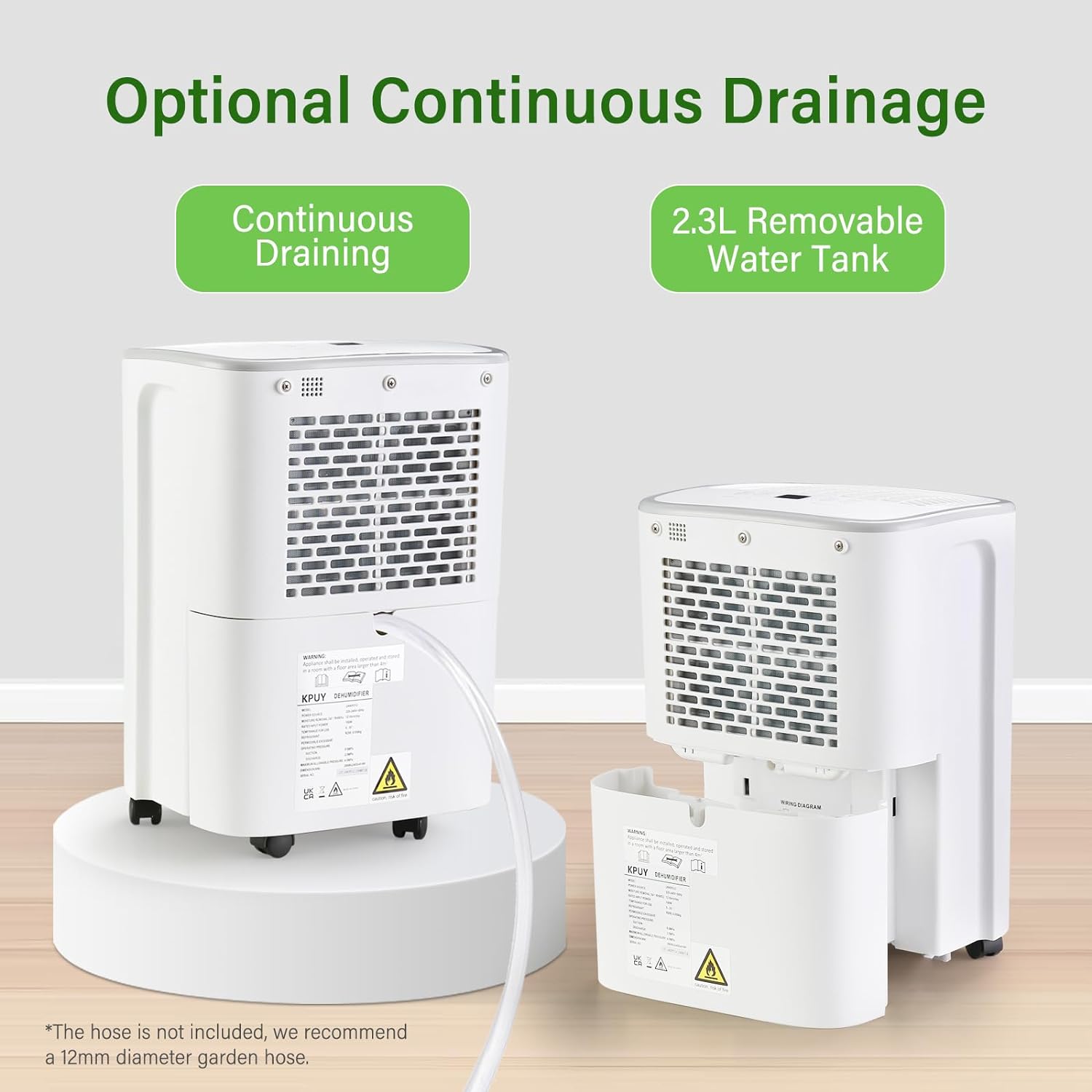 KPUY Dehumidifier with 12L High Capacity