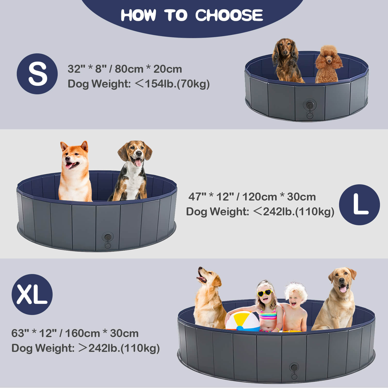 KPUY Foldable Dog Pool