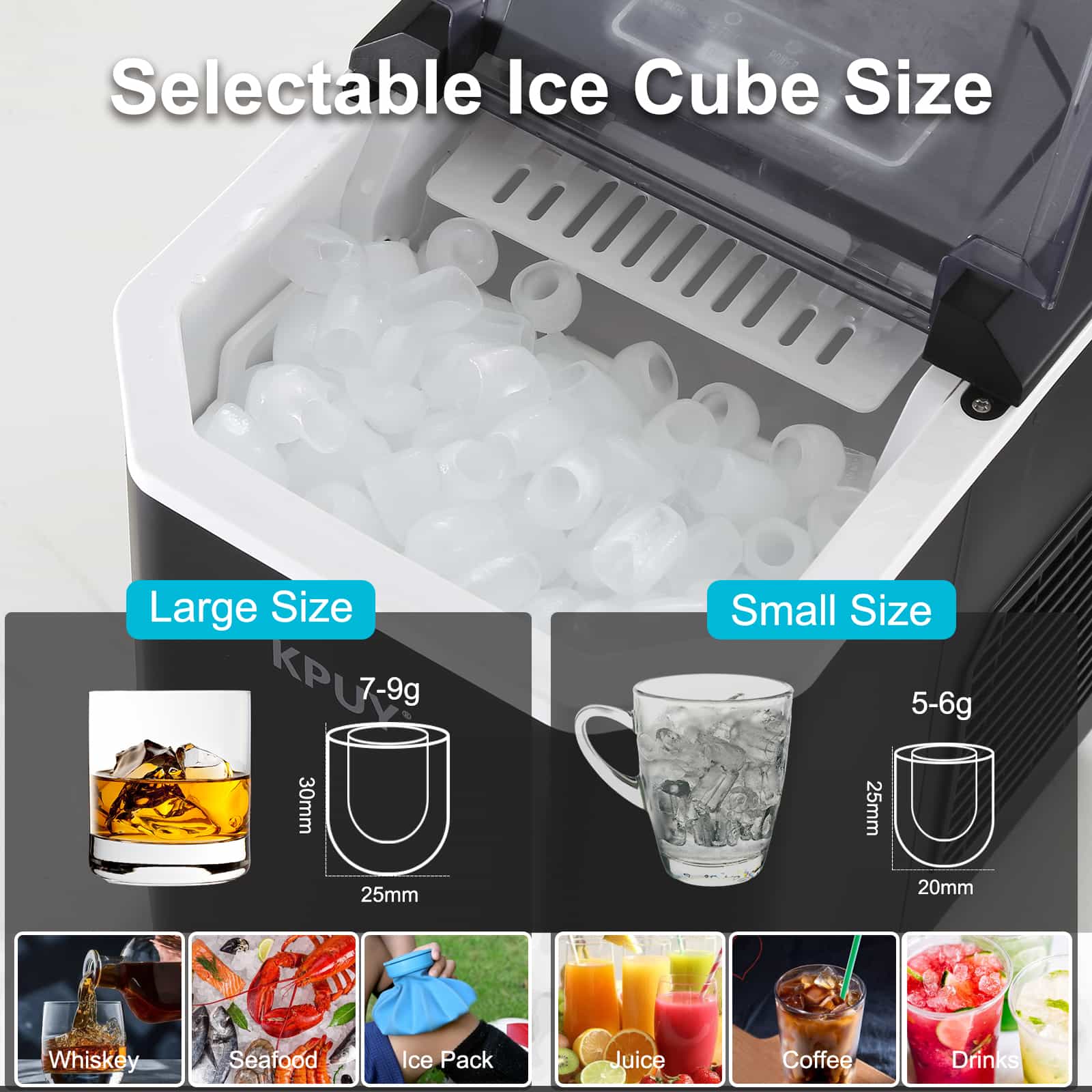 KPUY Ice Maker Machine