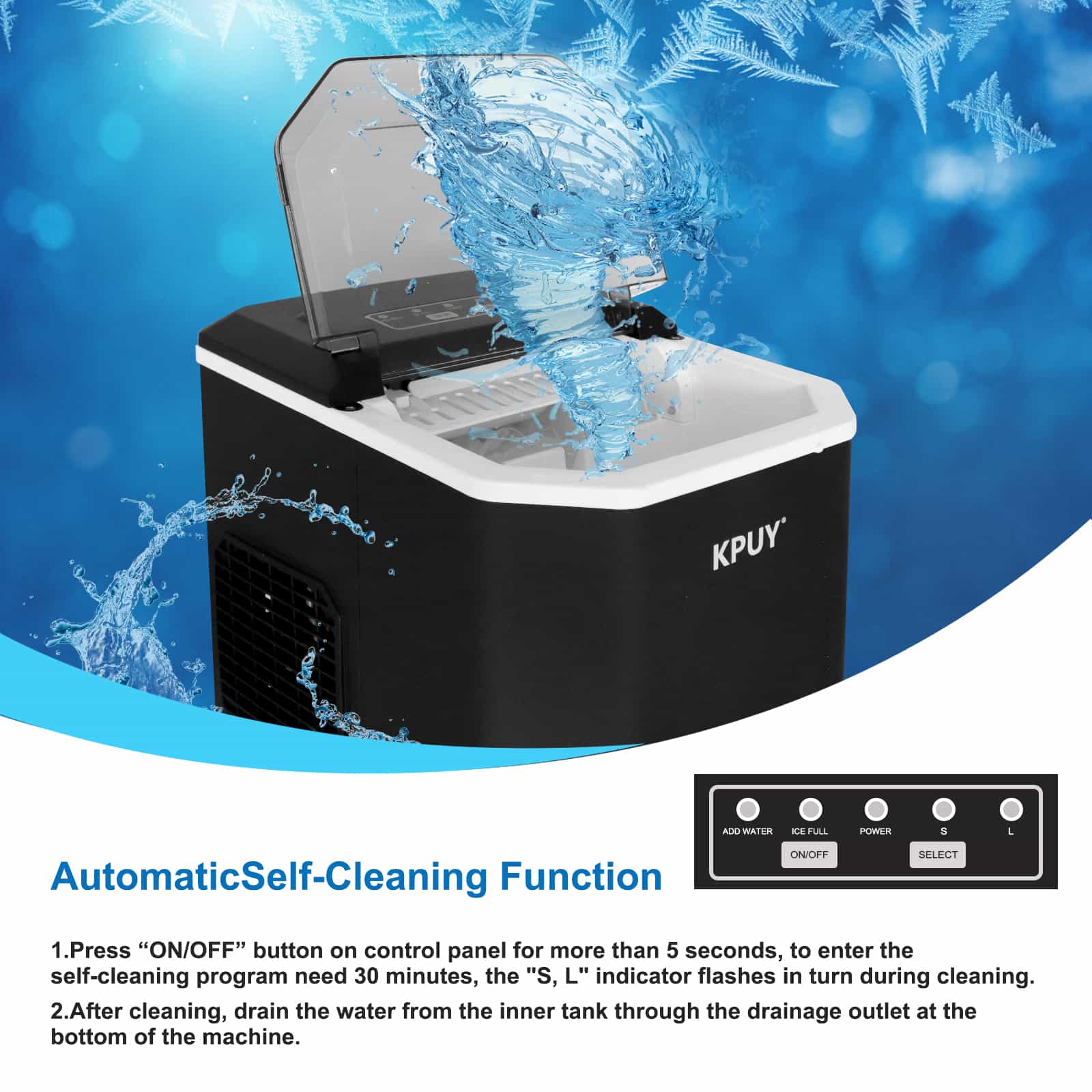 KPUY Ice Maker Machine