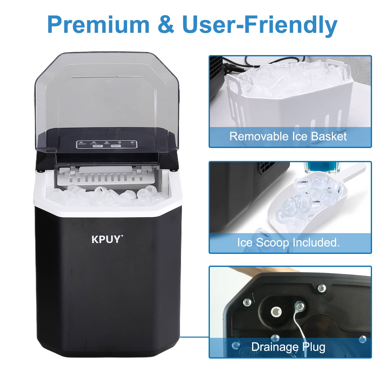 KPUY Ice Maker Machine