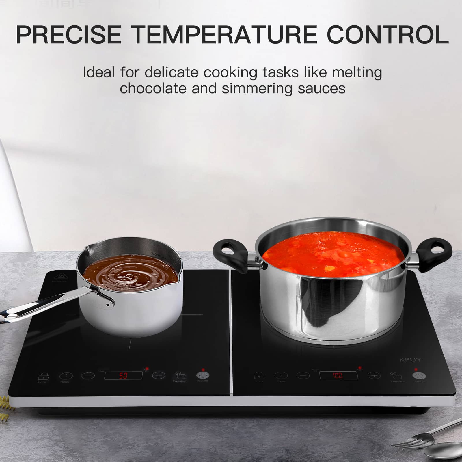 KPUY Portable Double Induction Hob